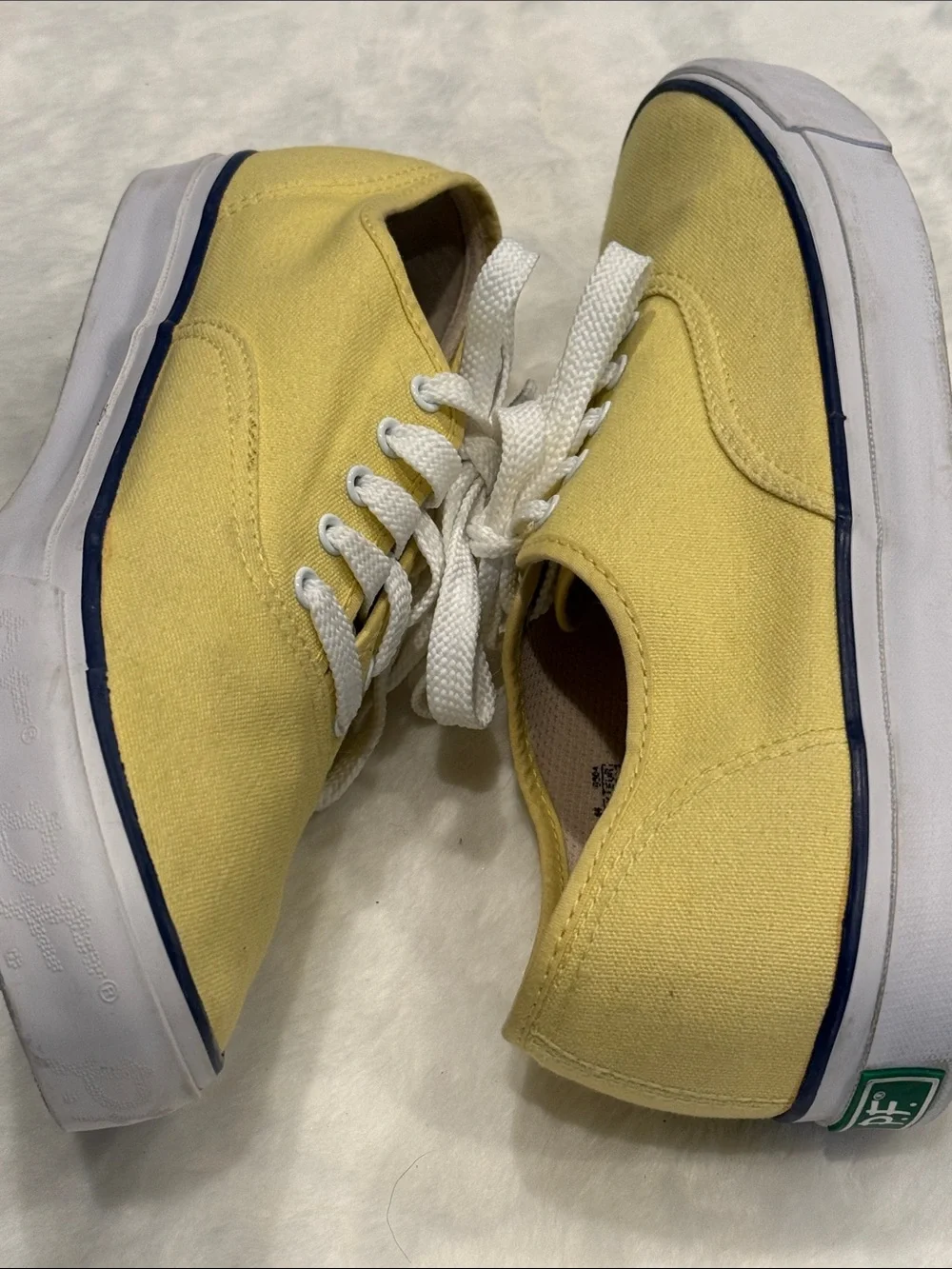 P.F. Flyers Yellow Canvas Lace-Up Casual Sneakers